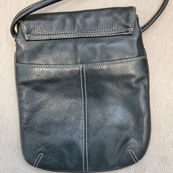 Black leather crossbody bag - Picture 2 of 4
